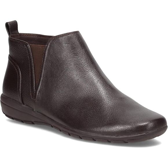 NWT Easy Spirit Women's Aerial Ankle Boot, Dark Brown, 8 Wide - Picture 1 of 6